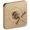 Abstelllventil AXOR CITTERIO E Unterputz 12x12 brushed bronze