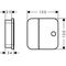 Abstellventil AXOR ONE DN 15, Unterputz stainless steel optic