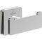 V&B Handtuchhaken ELEMENTS STRIKING 80x44x45mm, doppelt, eckig chrom