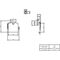 V&B WC-Papierhalter ELEMENTS TENDER mit De Wd-mon 134x38x132mm chr