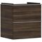HG Waschtischunterschrank Xelu Q 580x605x475mm NB dunkel Griff chrom