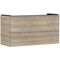 HG Waschtischunterschrank Xelu Q 1180x605x475mm Ei natur Griff mattweiß