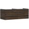 HG Waschtischunterschrank Xelu Q 1360x485x550mm NB dunkel Griff chrom