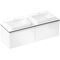 HG Waschtischunterschrank Xelu Q 1560x485x550mm we hochglanz Griff chrom