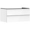 HG Waschtischunterschrank Xelu Q 980x485x550mm weiß hochglanz Griff chrom