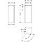 HG Halbhochschrank Xelu Q 1065x400x370mm diamantengr ma Gri mweiß