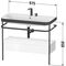 Duravit Waschtischset HAPPY D.2 PLUS 975x490mm zwei Hahnlöcher weiß hochglanz
