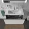 Duravit Waschtischunterbau L-CUBE 820x391mm 1 Ausz. we hgl ES Ahorn mitte