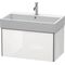 Duravit Waschtischunterbau XSQUARE 784x397x460mm 1 Ausz. we hgl ES NB mitte