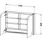 Duravit Spiegelschrank XSQUARE 1200x800x156mm, 27 W weiß matt