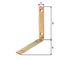 Balkenwinkel L120x120mm B.20mm schmal STA roh galv.verz.d.pass.GAH - VPE: 20