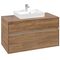 V&B Waschtischunterschrank COLLARO 100x54,8x50cm WT mttg m LED-B. Ka Oak