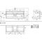V&B Waschtischunterschrank COLLARO 140x54,8x50cm WT mttg m LED-B. No Oak