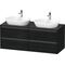 Duravit Waschtischunterbau Ketho.2 1400x568x550mm Be rechts weiß hochglanz