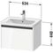 Duravit Waschtischunterbau Ketho.2 634x440x455mm weiß matt