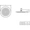V&B Regenbrause UNIVERSAL SHOWERS 252x252x56mm Deckenm rund brushed gold