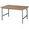 Arbeitsttisch Jerry B1500xT1000xH800-850mm Arbeitsplatte Buche Gestell grau RAU