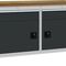 Werkbank grau lichtgrau B1500xH859xT750mm Multiplex 40mm 2 Schubl.2 Türen