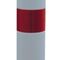 Sperrpfosten TPU weiß/rot D.80mm z.Schr.m.Befestigungsmaterial H.1000mm