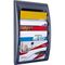 Paperflow Prospekthalter 4060.11 DIN A4 quer 4Fächer anthrazit