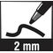 Pentel Permanentmarker N50-CE Einweg 2mm bl