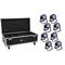 EUROLITE Set 8x AKKU IP PAR 7 QCL WDMX + Case mit Ladefunktion