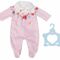 Baby Annabell Strampler rosa Blumen,43cm