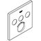 Grohe Rosette SMARTCONTROL chrom, eckig, für UP-THM mit 3 ASV