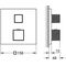 Grohe Thermo-Brausebatt. GROHTHERM CUBE eckig, Griff Vanilla Noir supersteel