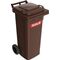 Müllgroßbehälter 80l HDPE braun fahrbar,n.EN 840 SULO