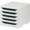 Ablagebox 5 Schubl.grau/grau Ku.H255xB270xT340mm STYRO