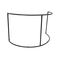 OMNITRONIC Mobile DJ Screen Curved inkl. Cover ws