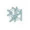 ALUTRUSS TRILOCK E-GL33 C-44 4-Weg-Stück \/ links
