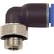 L-Steckverschraubung Bl.Ser.AG G 1/8 Zoll SW 10mm m.O-Ring,drehb.zyl.4mm RIEGLER - VPE: 10