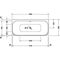 Duravit Whirlwanne HAPPY D.2 PLUS 180x80 we Vorwandver Acrylverkleidung gr