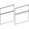 GE Schubladenfront Platin zu iCon WTU 840522