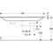 Geberit Möbelwaschtisch XENO² 1600x480mm o ÜL m HL li u re weiß-alpin