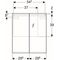 Geberit Spiegelschrank OPTION mit Beleuchtung, 2 Türen 600x700x150mm