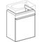 Geberit HWB-Unterschrank CITTERIO 440x554x316mm Fr Gl schwarz/Korpus gr-br