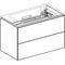 Geberit Waschtischunterschrank ONE 2 Schub 750x465x396mm we lack hgl