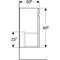 Geberit Unterschrank RENOVA PLAN f HWB 384x605x308mm Fol. NB hickory