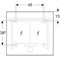 Geberit Lichtspiegel OPTION PLUS SQUARE Bel dir u ind sw matt/Aluminium elo 750x