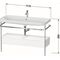 Duravit Waschtischset HAPPY D.2 PLUS 1175x490mm ein Hahnloch taupe supermatt