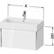 Duravit Waschtischunterbau XVIU 784x397x454mm 1 Az Pro Cha ma ta s-matt