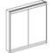 Geberit Spiegelschrank ONE mit ComfortLight, 2 Türen 900x900mm