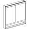 Geberit Spiegelschrank ONE m ComfortLight 2 Türen Nische 900x900mm