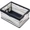 Klappbox L485xB345xH230mm Inh.35l m.2 Griffen u.Flaschenhalter schwarz-grau