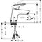 HG Einhebel-Waschtischmischer 70 LOGIS DN 15 mit Push-Open Ablaufgarnitur chrom