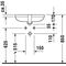 Duravit Einbauwaschtisch HAPPY D.2 m ÜL o HLB 480x345mm ohne Hahnloch weiß