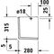 Duravit Halbsäule STARCK 3 170x285mm weiß WG